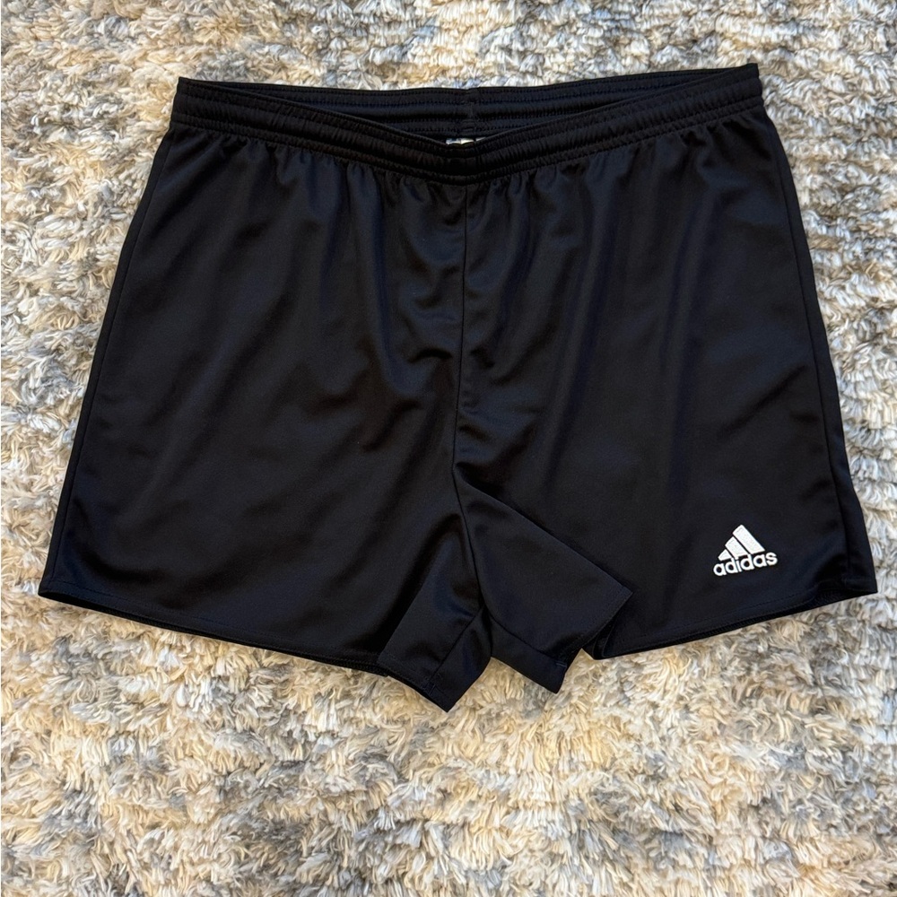 Adidas aero ready athletic shorts women black size L breathable drawstring comfy